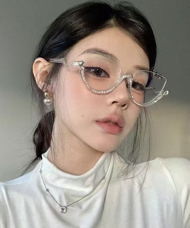 Lunettes de Lecture Femme Demi-Jante Cloutée Moderne 1