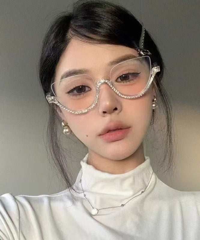 Lunettes de Lecture Femme Demi-Jante Cloutée Moderne 2