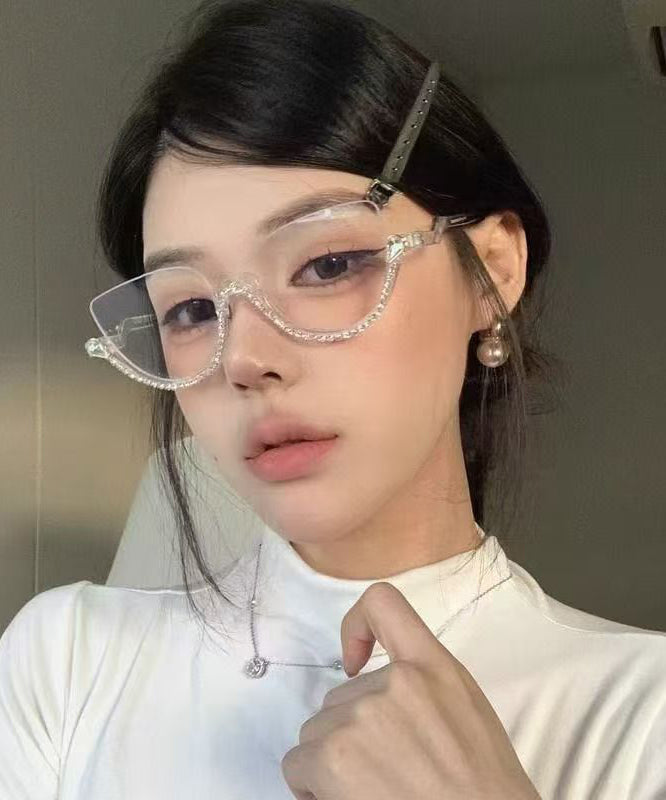 Lunettes de Lecture Femme Demi-Jante Cloutée Moderne 3