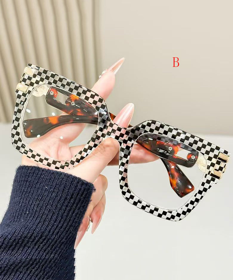 Lunettes de Lecture Femme Grand Cadre Imprimé Moderne 1