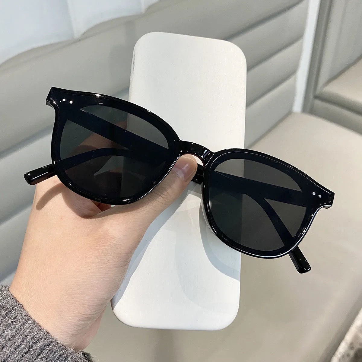 Lunettes de Soleil Femme Style Œil de Chat Rétro 7