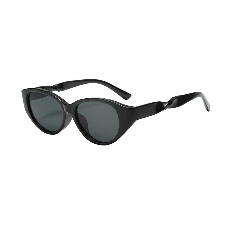 Lunettes de Soleil Femme Vintage Œil de Chat Texturé 7