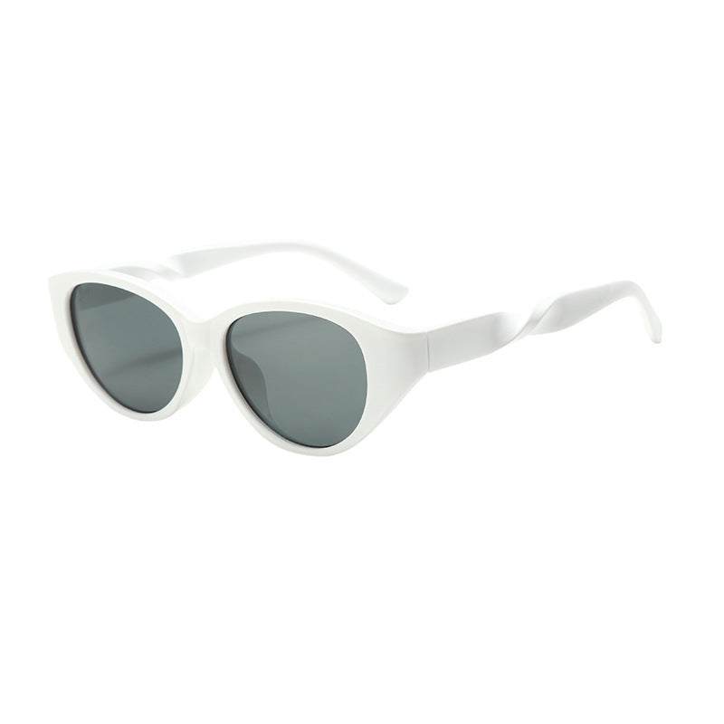 Lunettes de Soleil Femme Vintage Œil de Chat Texturé 8