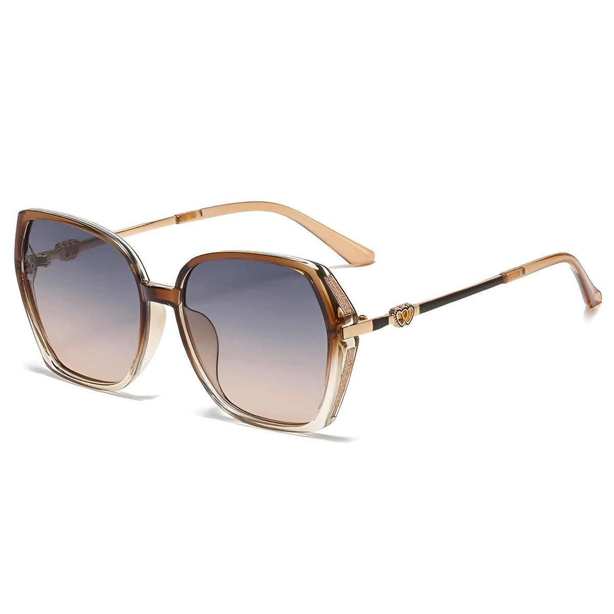 Lunettes de Soleil Oversize Dégradées Femme Moderne 3