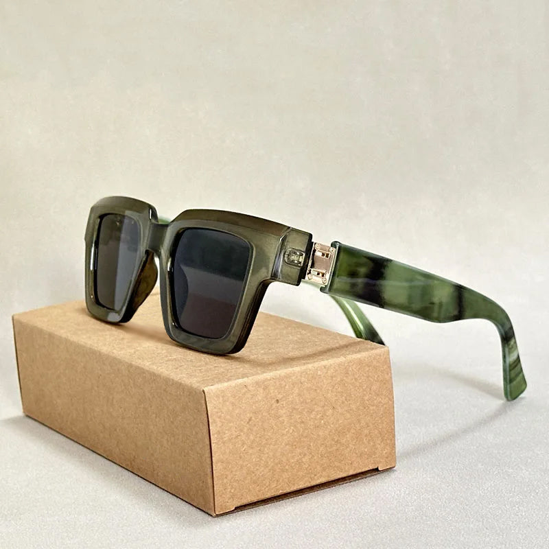Lunettes de soleil Rétro avec Monture Carrée 0