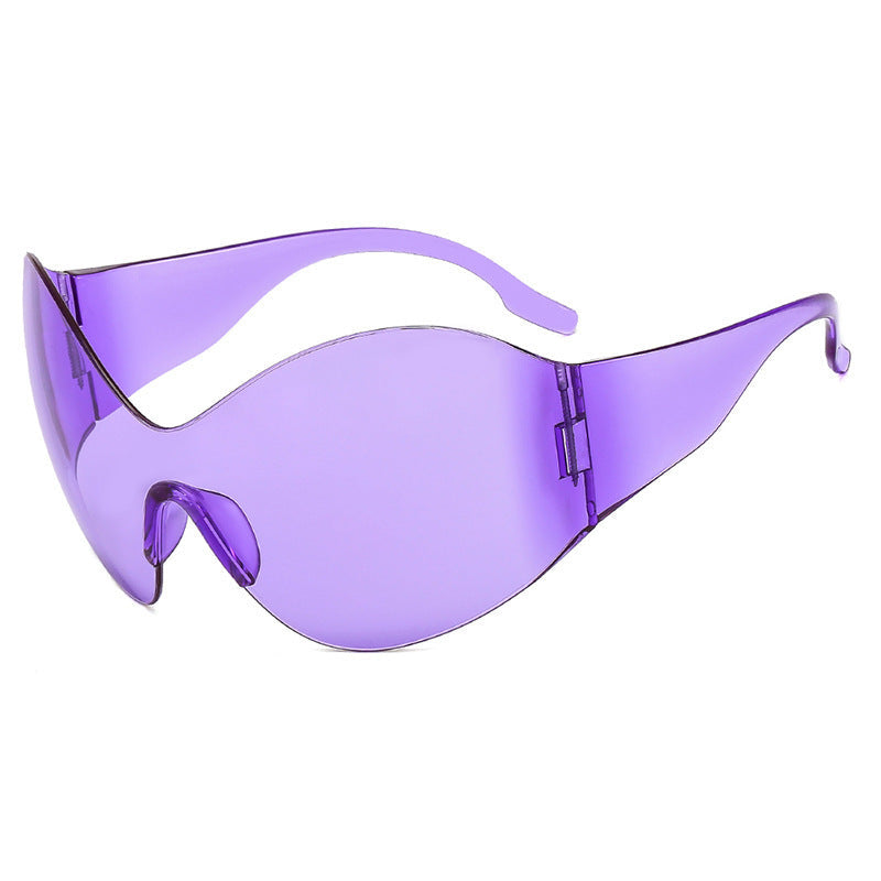 Lunettes de soleil à visière pour femmes au design moderne 7