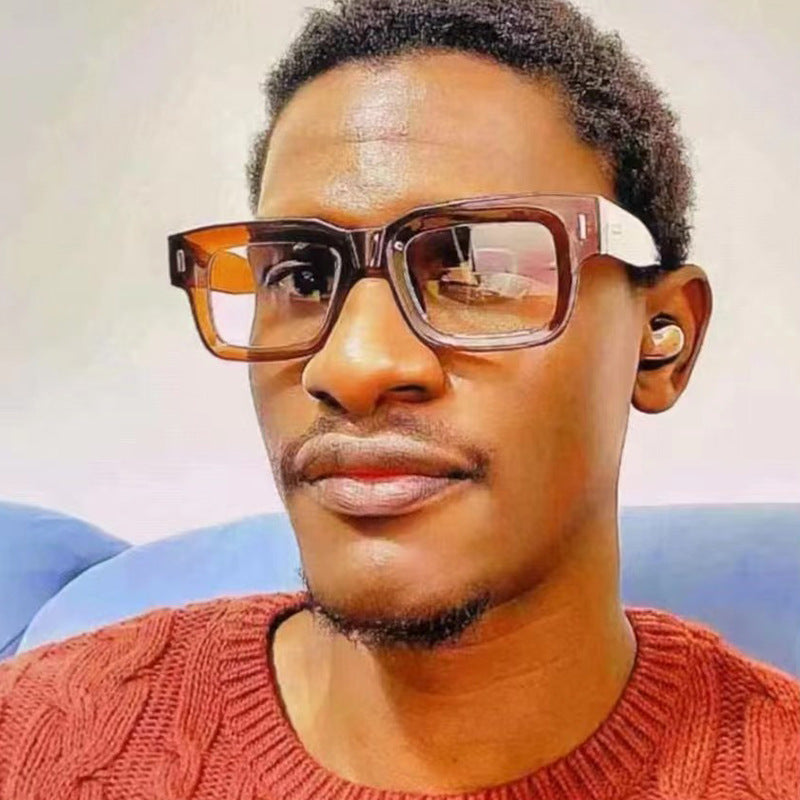 Lunettes de soleil carrées pour femmes avec imprimé léopard 2