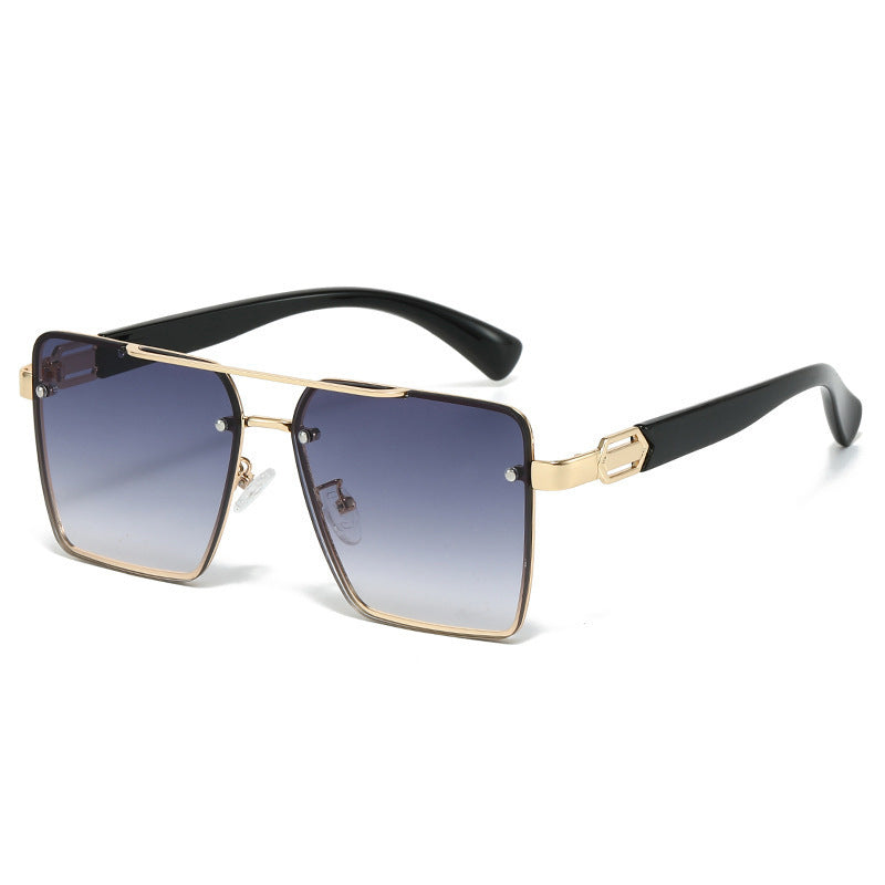 Lunettes de soleil carrées pour femmes avec monture en métal 0