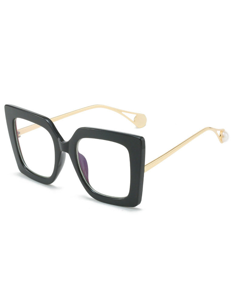 Lunettes de soleil carrées style léopard 1