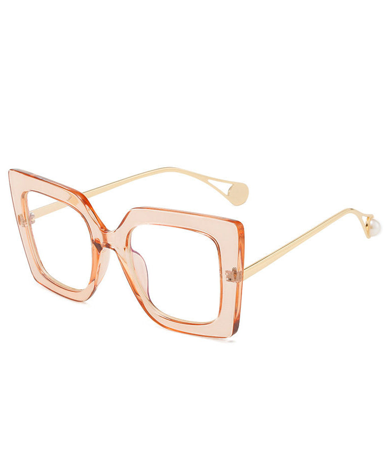 Lunettes de soleil carrées style léopard 2