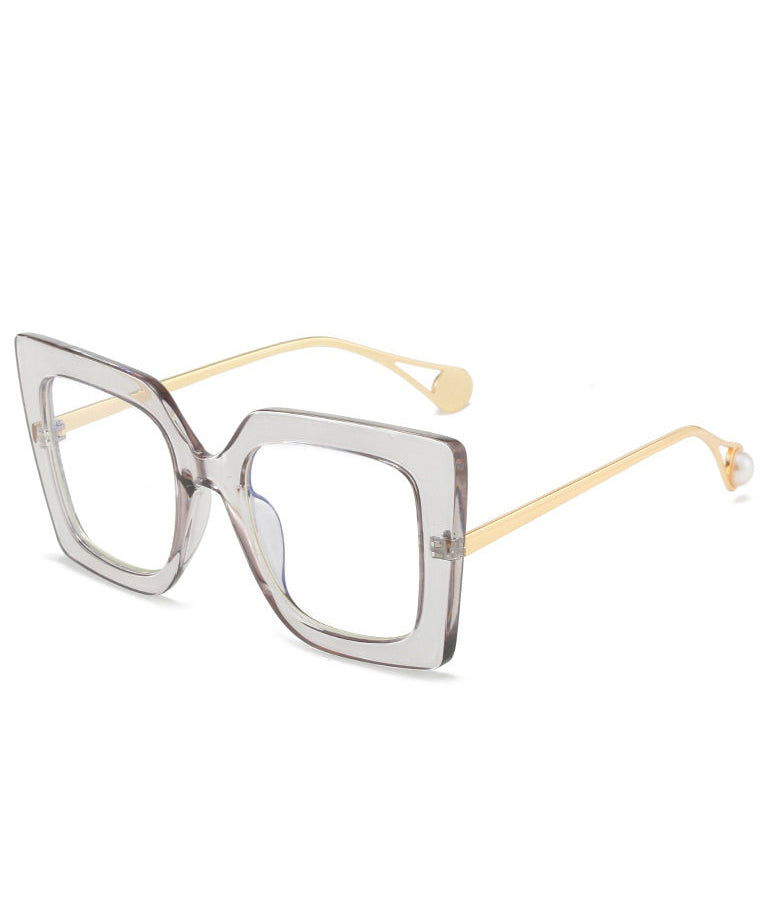 Lunettes de soleil carrées style léopard 4