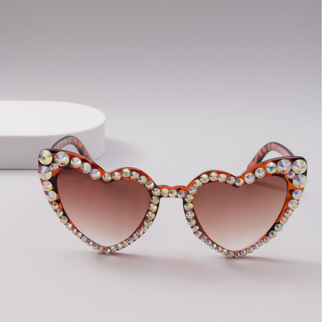 Lunettes de soleil en forme de cœur pour femmes 4
