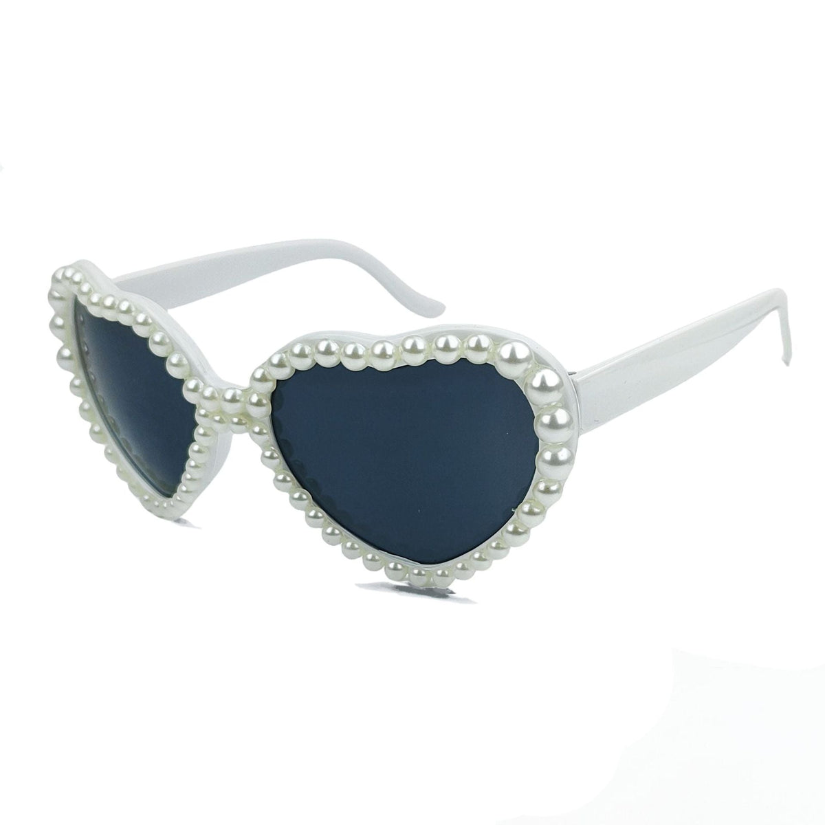 Lunettes de soleil en forme de cœur pour femmes avec embellissements scintillants 6