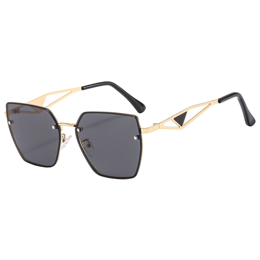 Lunettes de soleil géométriques pour femmes au design tendance 0
