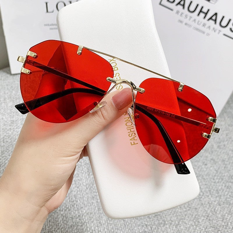 Lunettes de soleil pour femmes au design polygonal 1