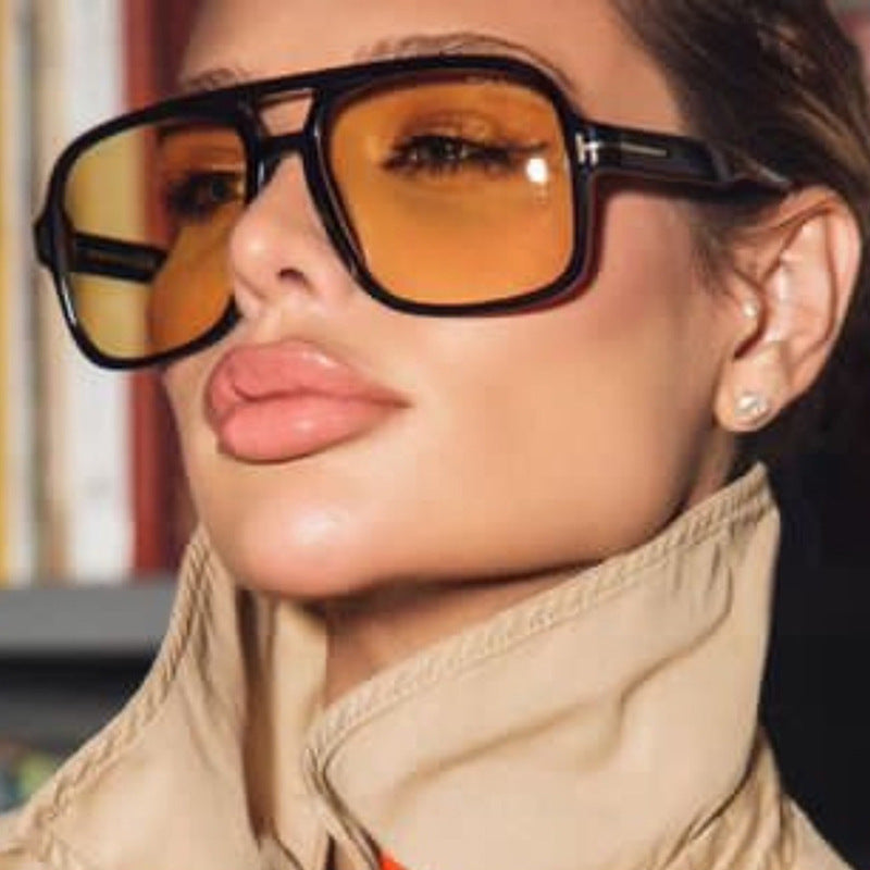 Lunettes de soleil pour femmes au design rectangulaire 2