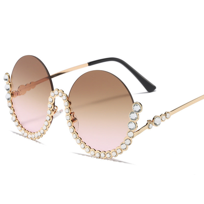 Lunettes de soleil pour femmes avec accents de cristal 1