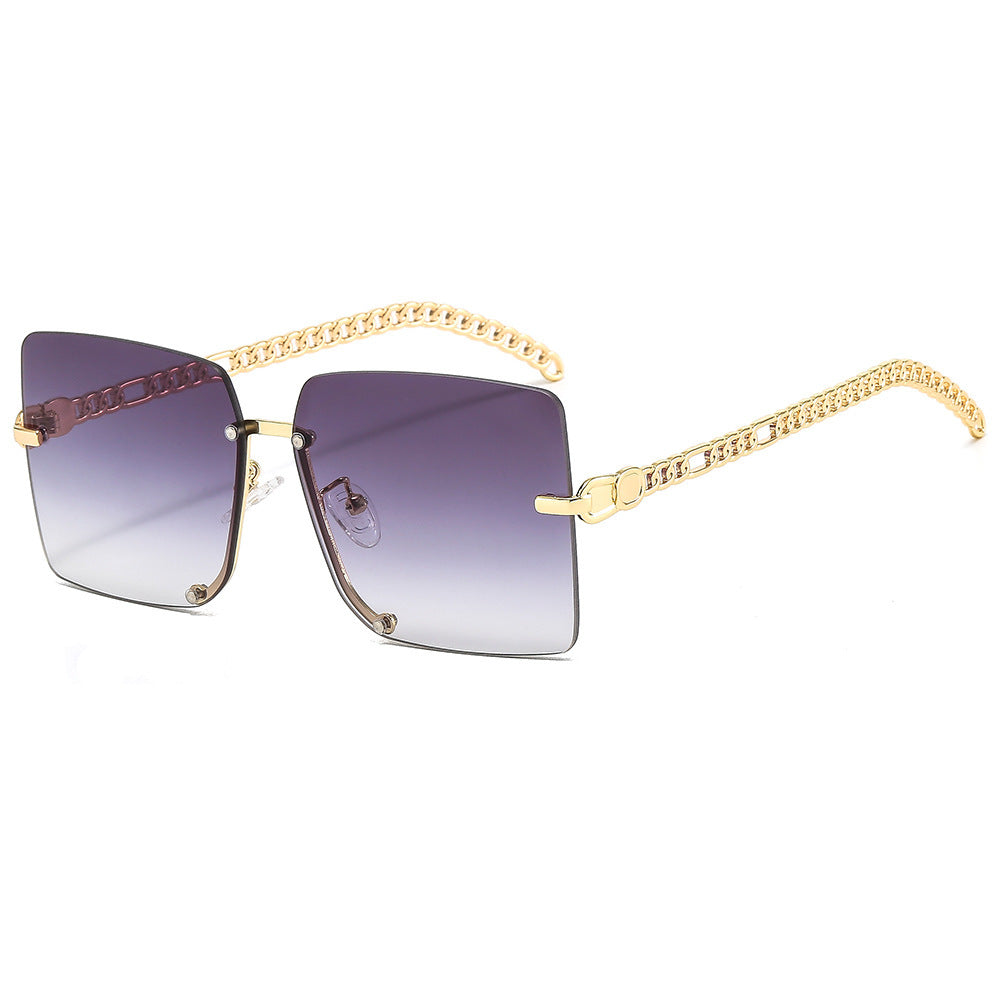 Lunettes de soleil pour femmes avec monture rectangulaire 2