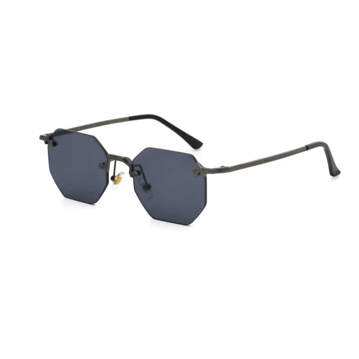 Lunettes de soleil pour femmes design octogonal moderne 0