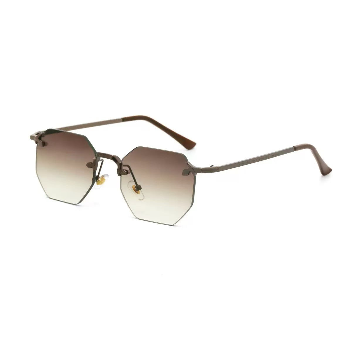Lunettes de soleil pour femmes design octogonal moderne 8