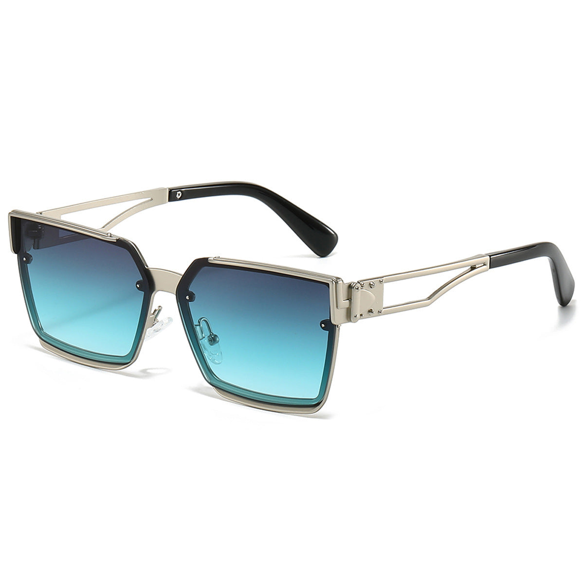 Lunettes de soleil rectangulaires pour femmes tendance 8