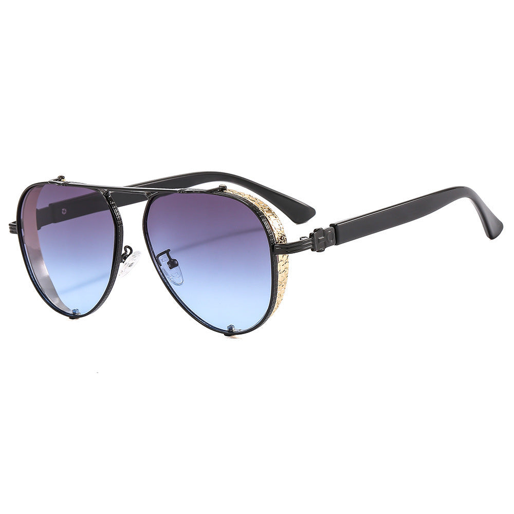 Lunettes de soleil rétro pour femmes avec décorations 1
