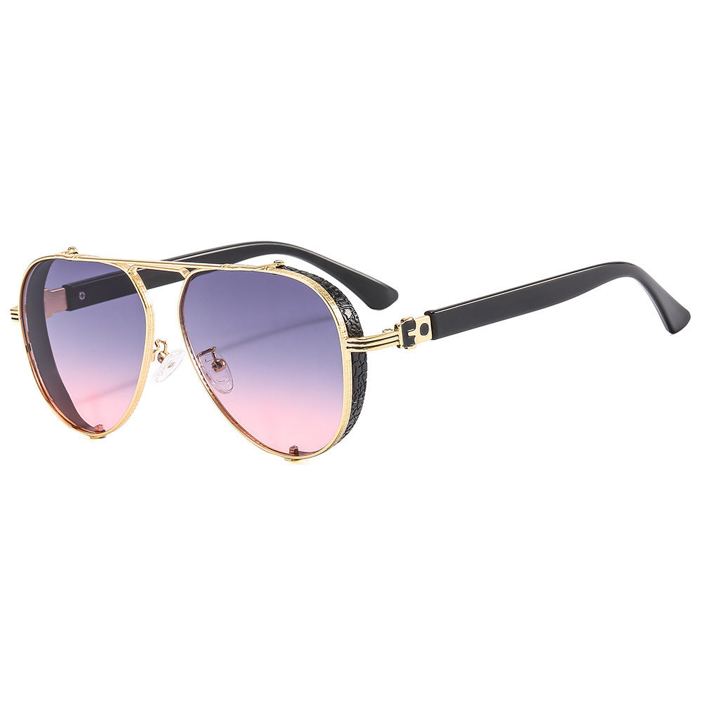 Lunettes de soleil rétro pour femmes avec décorations 2