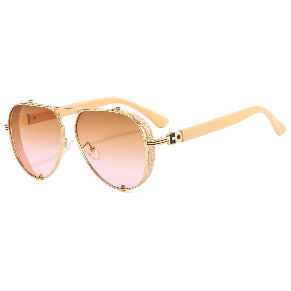 Lunettes de soleil rétro pour femmes avec décorations 3