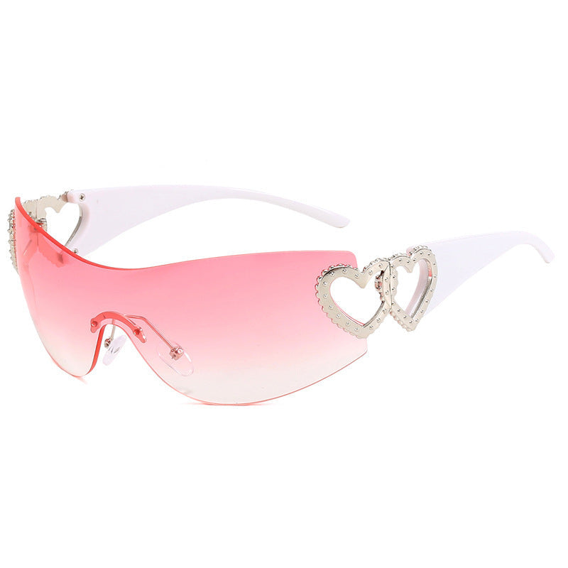 Lunettes de soleil sportives pour femmes design bouclier 11