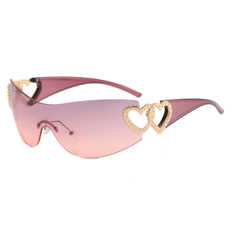 Lunettes de soleil sportives pour femmes design bouclier 2