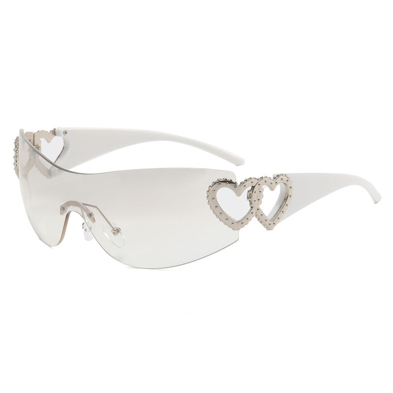 Lunettes de soleil sportives pour femmes design bouclier 5