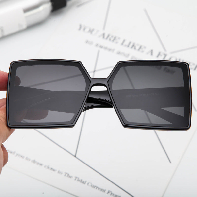 Lunettes de soleil surdimensionnées pour femmes au design hexagonal 3