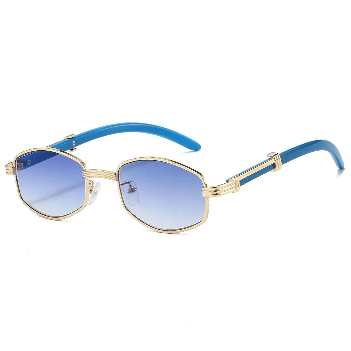Lunettes de soleil vintage hexagonales 0