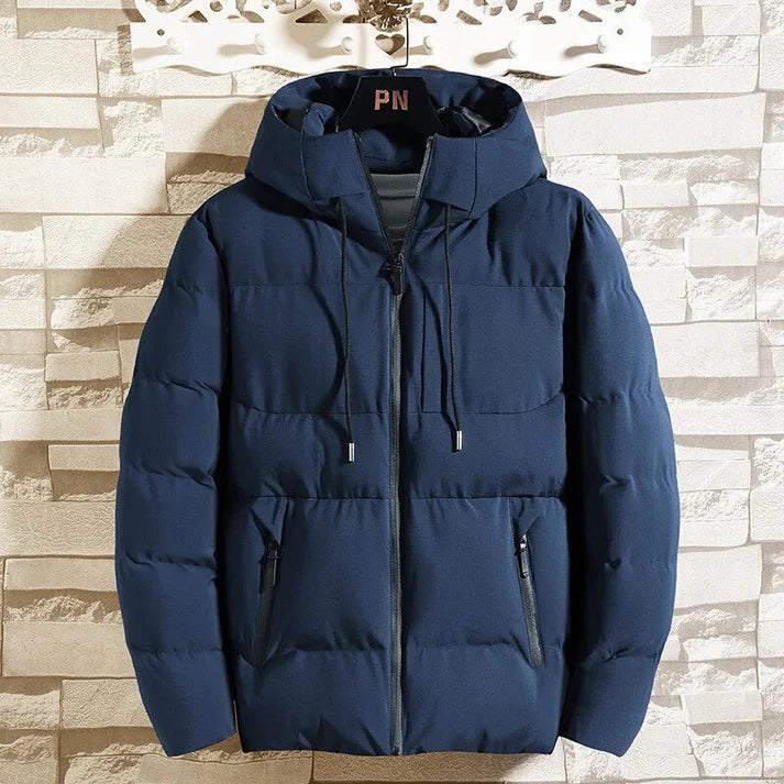 Manteau Homme Hiver Long Tissu Chaud Moderne-1