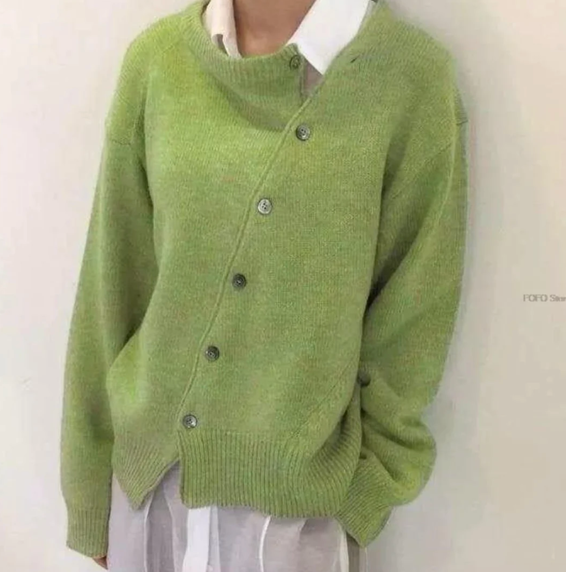Variant image for Cardigan Femme Long Élégant en Cachemire Doux-15