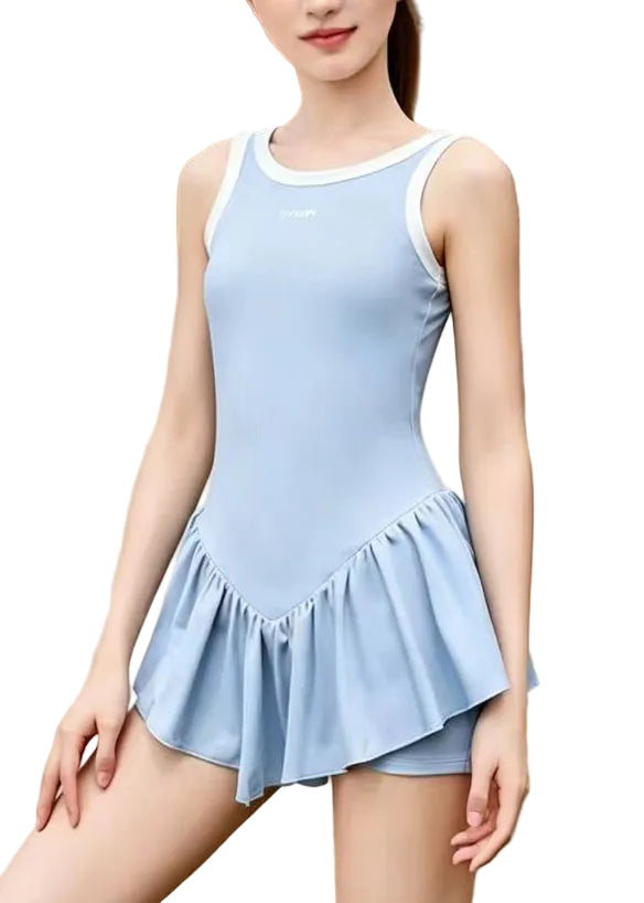 Maillot de Bain Femme Patchwork Chic avec Ourlet Flatteur 1