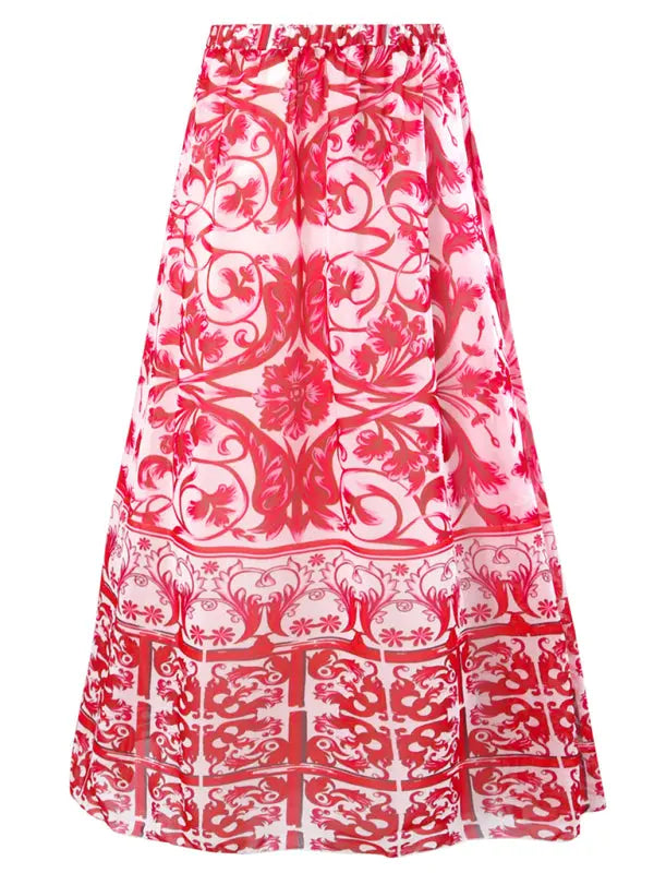 Maillot de Bain Femme à Jupe Fleurie Bella 7