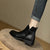 Bottines Femme Élégantes avec Fermeture Éclair en Cuir Artificiel 3