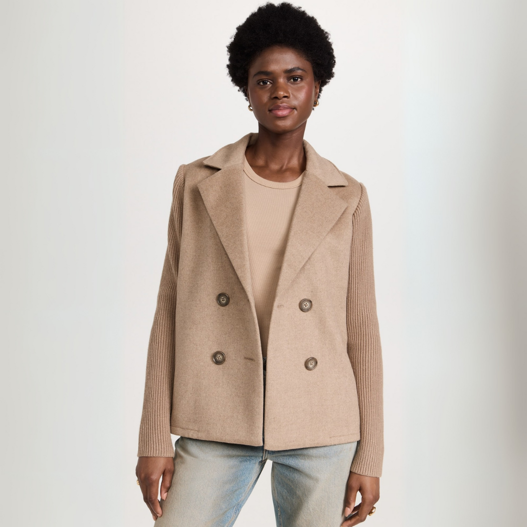 Manteau Blazer Tricoté Femme Élégant 1