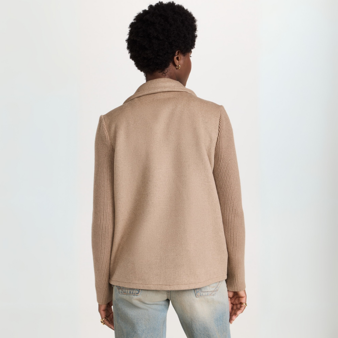 Manteau Blazer Tricoté Femme Élégant 2