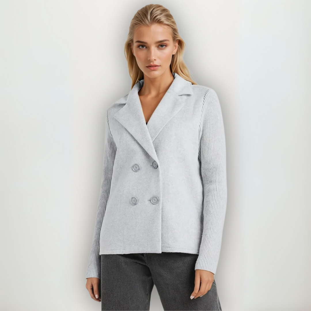 Manteau Blazer Tricoté Femme Élégant 5