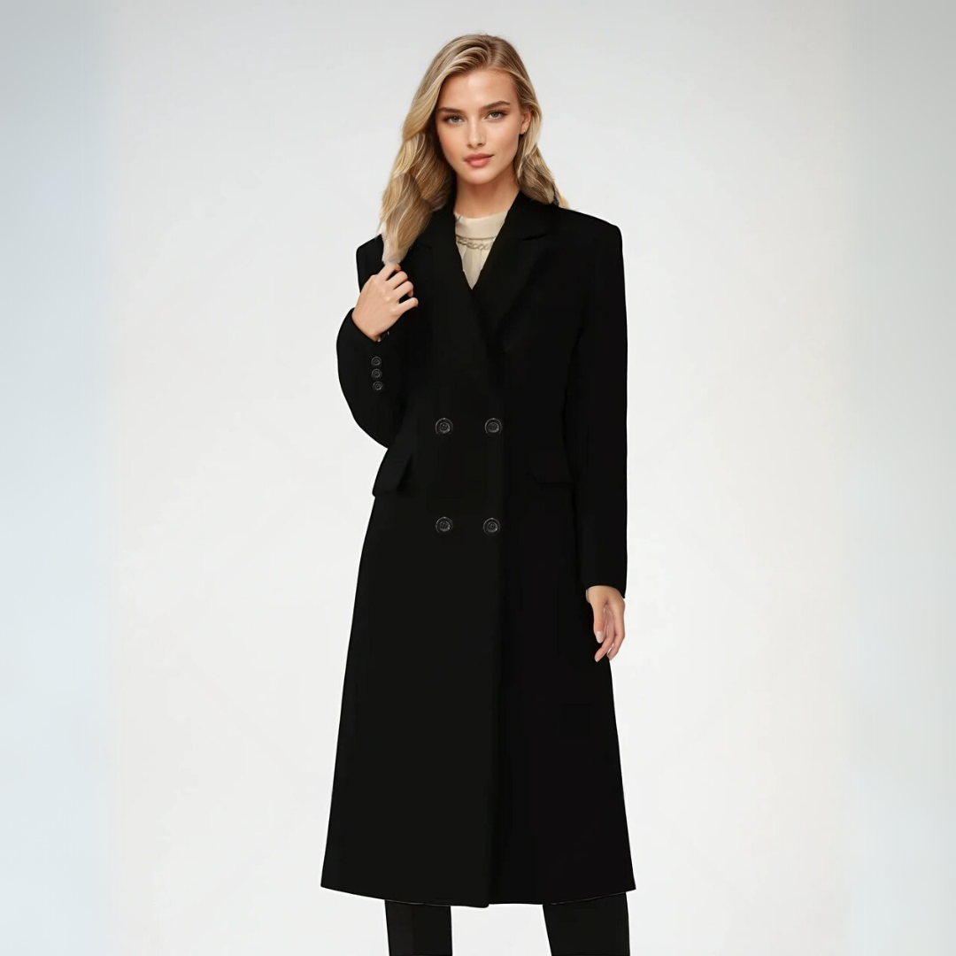 Manteau Classique pour Femme Élégant en Laine 1