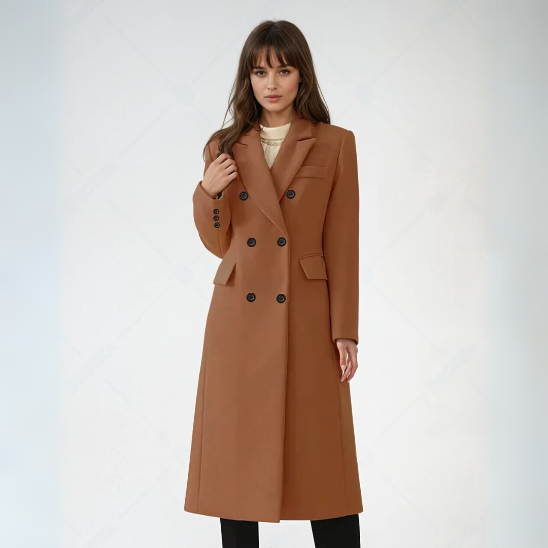 Manteau Classique pour Femme Élégant en Laine 2