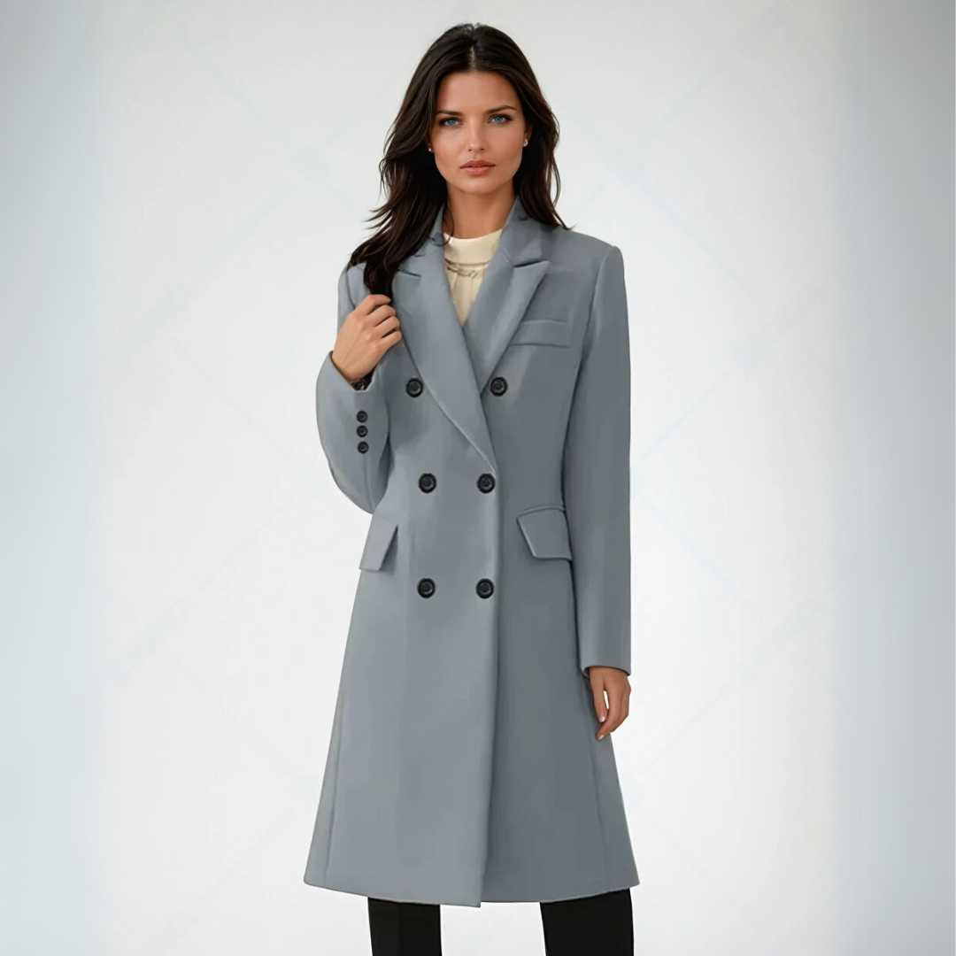 Manteau Classique pour Femme Élégant en Laine 3