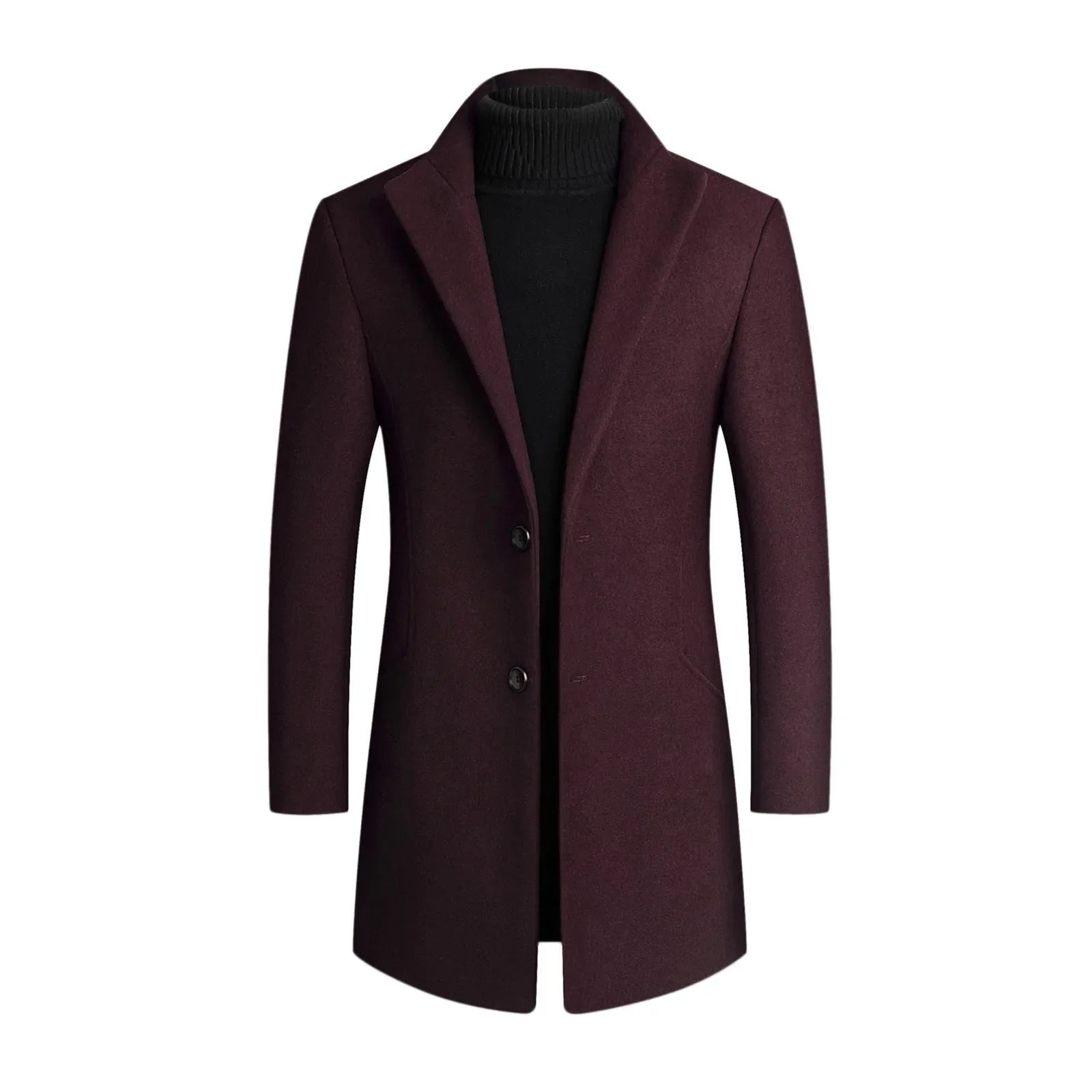 Manteau Classique pour Hommes en Laine 3