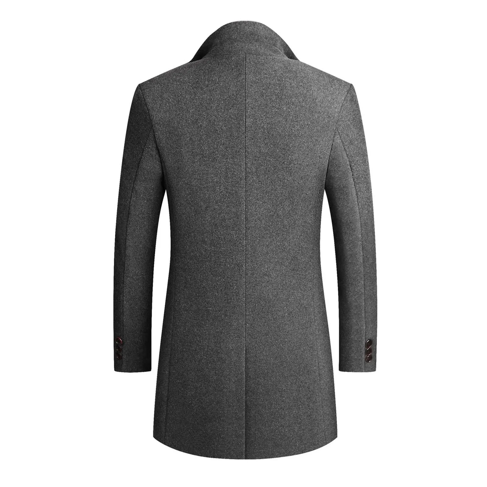Manteau Classique pour Hommes en Laine 4