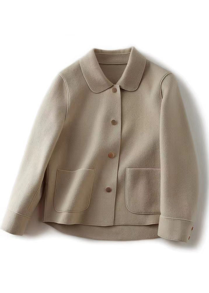 Manteau Décontracté pour Femme avec Col Peter Pan 4