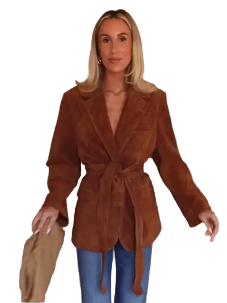 Manteau Femme Chic à Ceinture 0