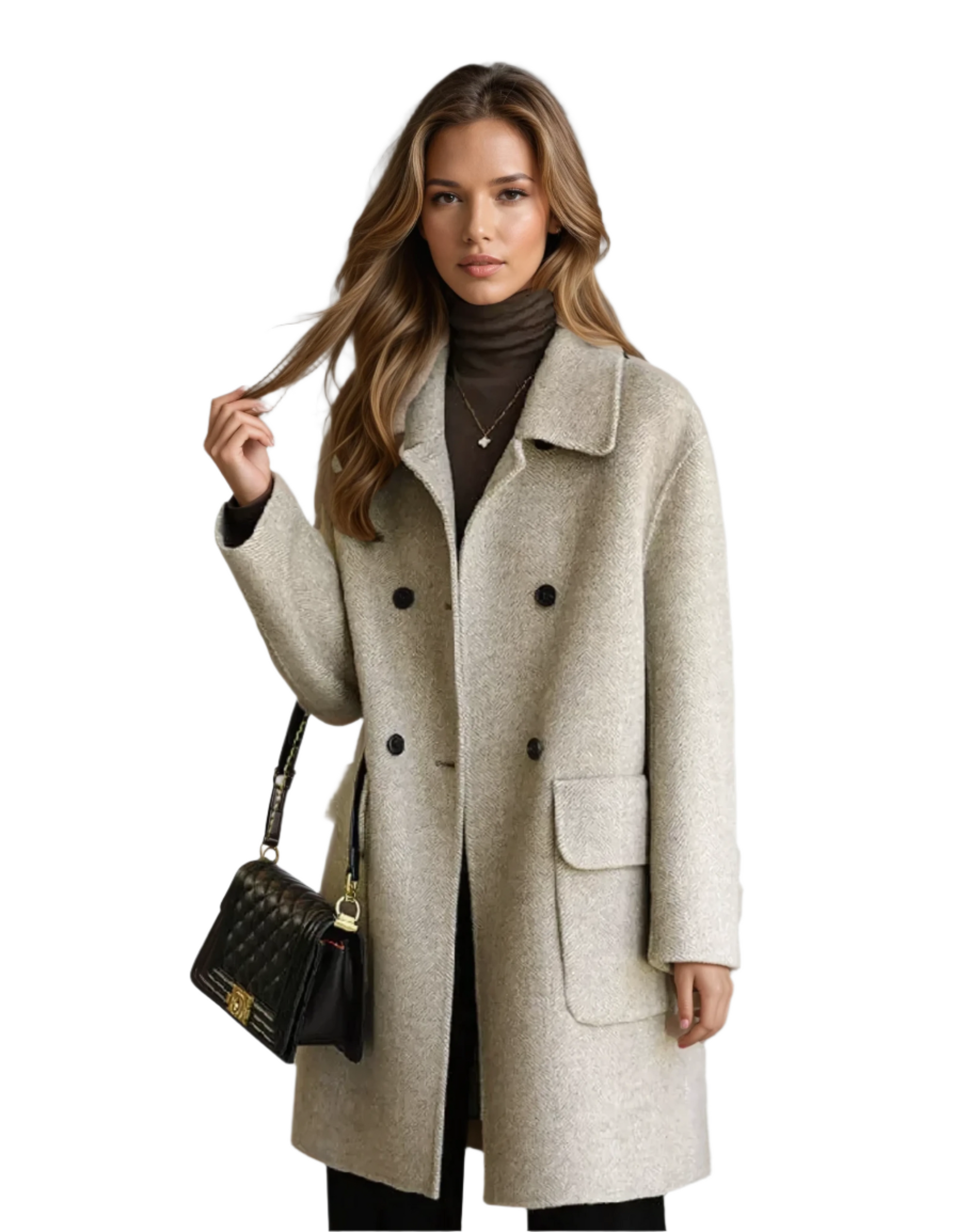 Manteau Femme Élégant et Chaud 0