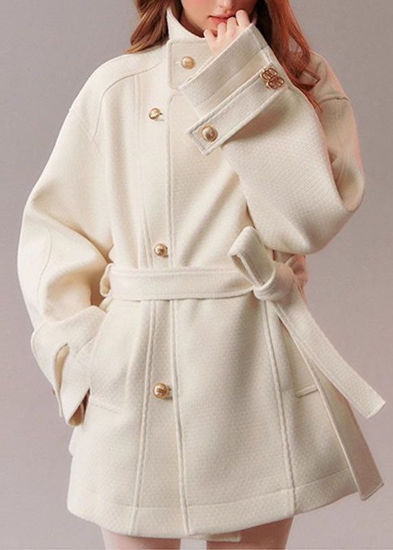 Manteau Femme Moderne avec Poches et Ceinture 2